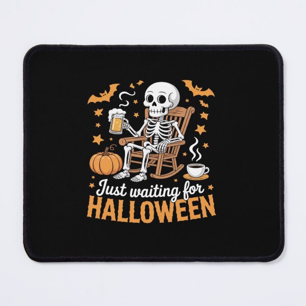 Item preview, Funny Just Waiting For Halloween Skeleton Spooky Vibe Summer designed and sold by tabdejinti.