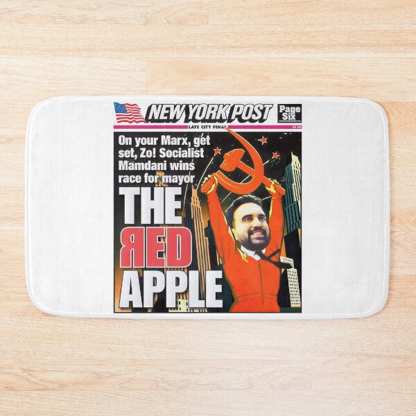 Item preview, Mayor Mamdani The Red apple cover designed and sold by LuksTEESred.