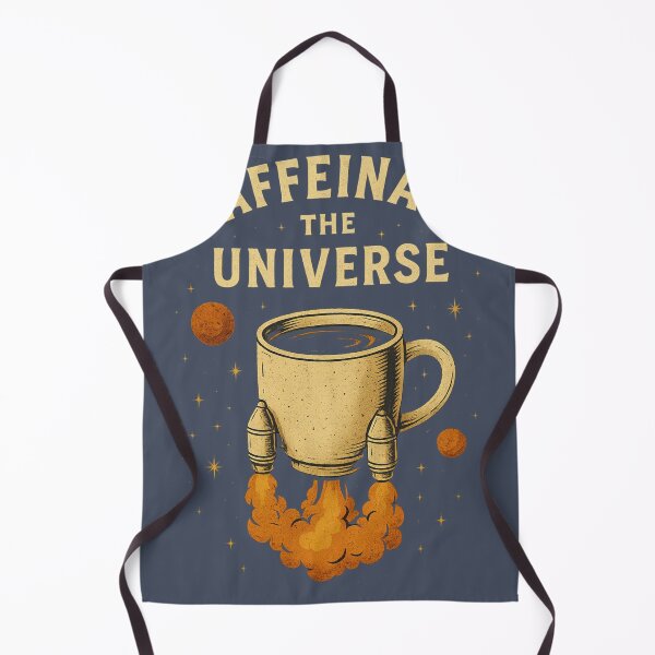 Item preview, Caffeinate the Universe – Retro Cosmic Coffee Design designed and sold by Laughprints.
