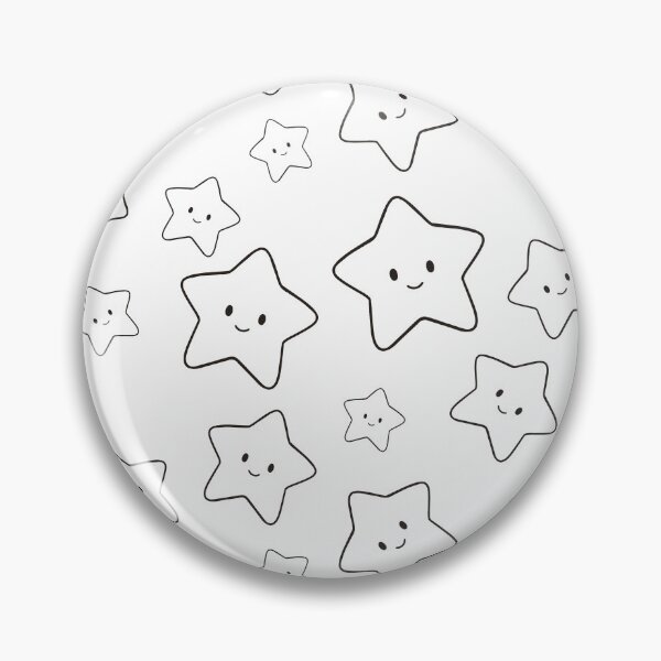 Item preview, Cute Happy Star Doodle Pattern designed and sold by Porpor Artwork.