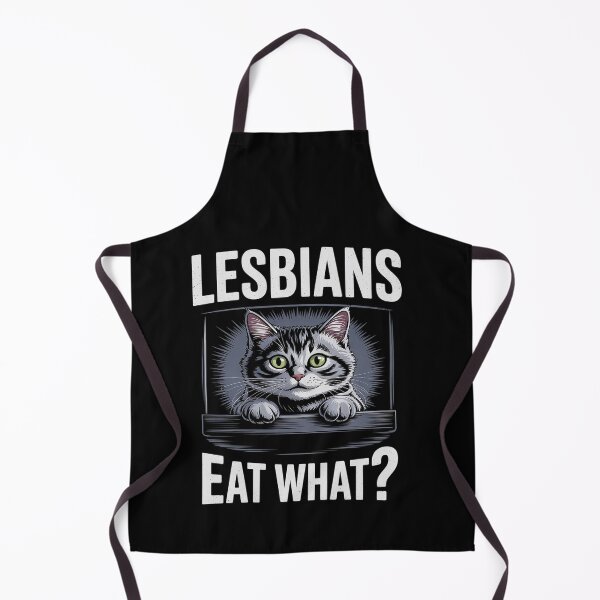 Item preview, Funny Lesbians Eat What Funny Scared Kitten LGBT designed and sold by FranzFriesen.