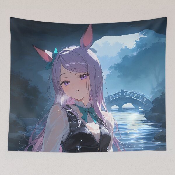 Item preview, Mejiro McQueen Moonlit Bridge Uma Musume Pretty Derby Anime Girl designed and sold by thedarvills.