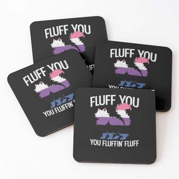 Item preview, Fluff You You Fluffin Fluff Gender-Fluid Pride Cat LGBT-Q designed and sold by AmparoBoyle.