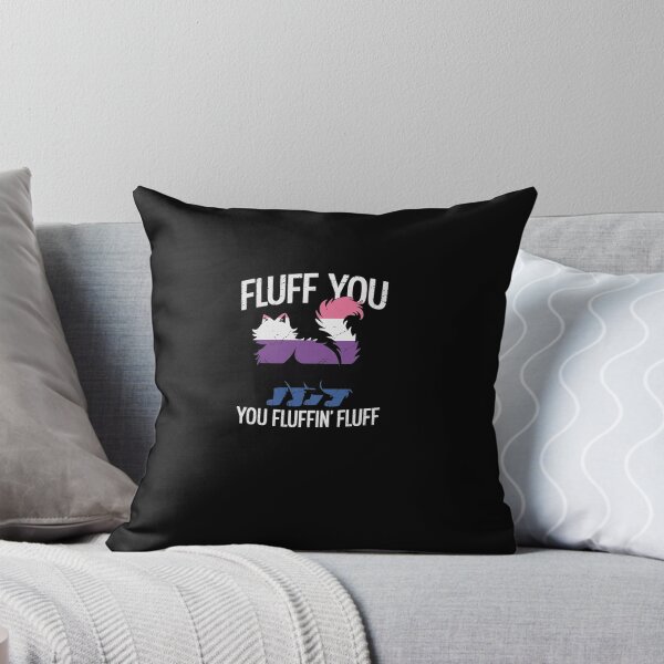 Item preview, Fluff You You Fluffin Fluff Gender-Fluid Pride Cat LGBT-Q designed and sold by AmparoBoyle.