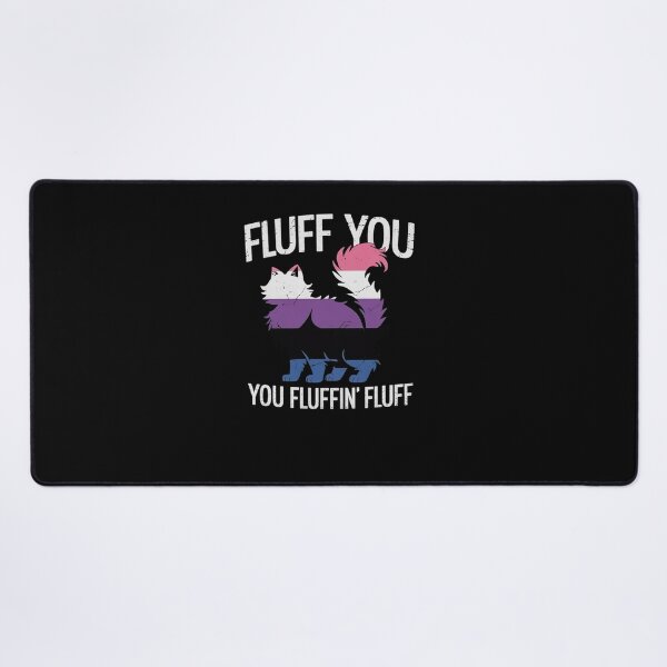 Item preview, Fluff You You Fluffin Fluff Gender-Fluid Pride Cat LGBT-Q designed and sold by AmparoBoyle.