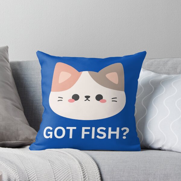 Item preview, Got Fish Kawaii Cat designed and sold by GoblinBoutique.