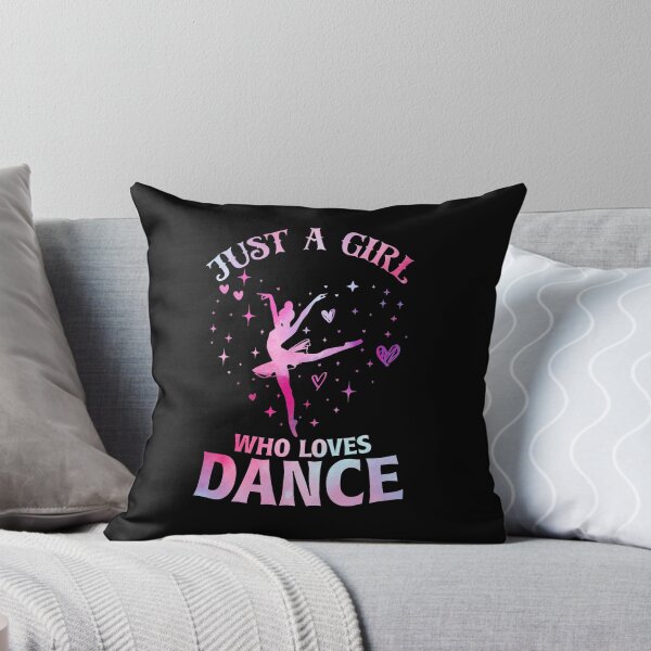 Item preview, Just a Girl Who Loves Dance - Ballet Dancer Typography Art designed and sold by TinaMDedrick.