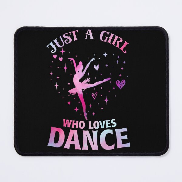 Item preview, Just a Girl Who Loves Dance - Ballet Dancer Typography Art designed and sold by TinaMDedrick.