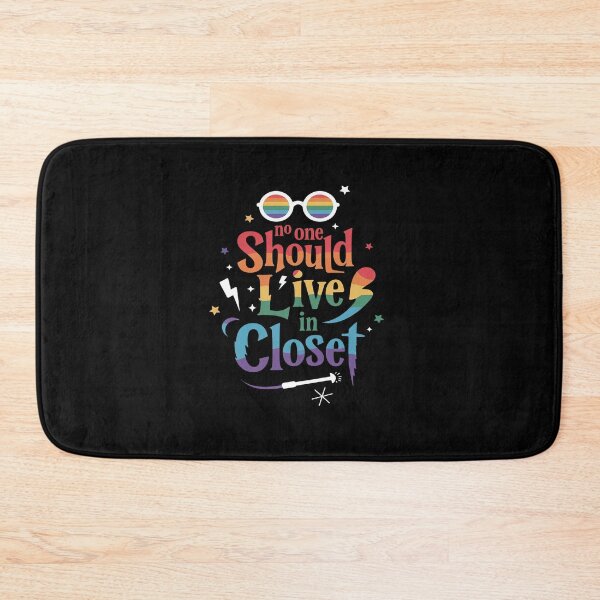 Item preview, No One Should Live In A Closet LGBT Gay Pride designed and sold by AmparoBoyle.
