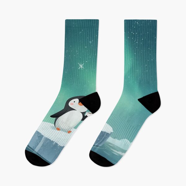 Item preview, Polar Love – Penguin and Seal by the Iceberg designed and sold by WildlifeWhimsy.