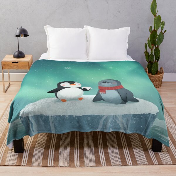 Item preview, Polar Love – Penguin and Seal by the Iceberg designed and sold by WildlifeWhimsy.