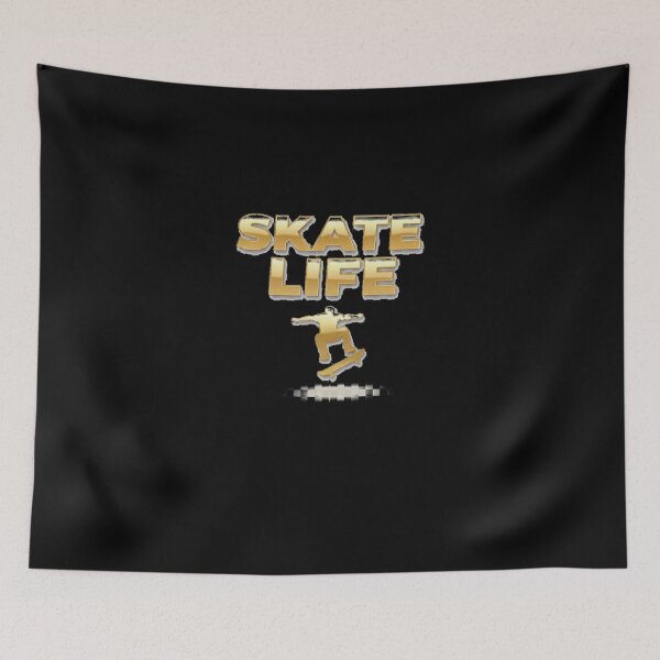 Item preview, ✨ Skate Life – Golden Letters & Logo | Urban Skateboard Style designed and sold by SeaPolar.