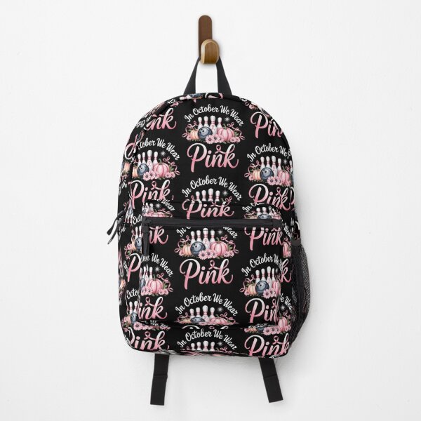 Item preview, In October We Wear Pink Bowling Breast Cancer Awareness designed and sold by Zephyr6Dragon.