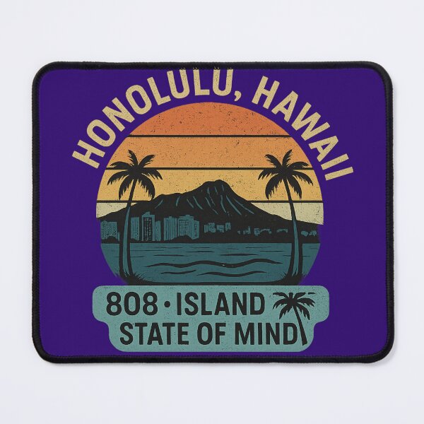 Item preview, “Honolulu, Hawaii – 808 Island State of Mind” designed and sold by Laughprints.