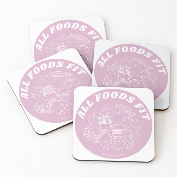 Item preview, All Foods Fit | Gentle Nutrition Sticker designed and sold by EatSophisticated.