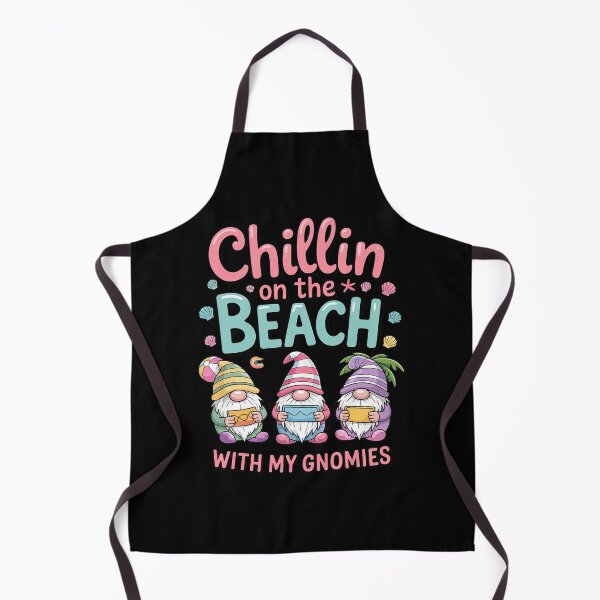 Item preview, Chillin With My Gnomies For Beach Girls White Summer1 designed and sold by lilLilaBatArt.