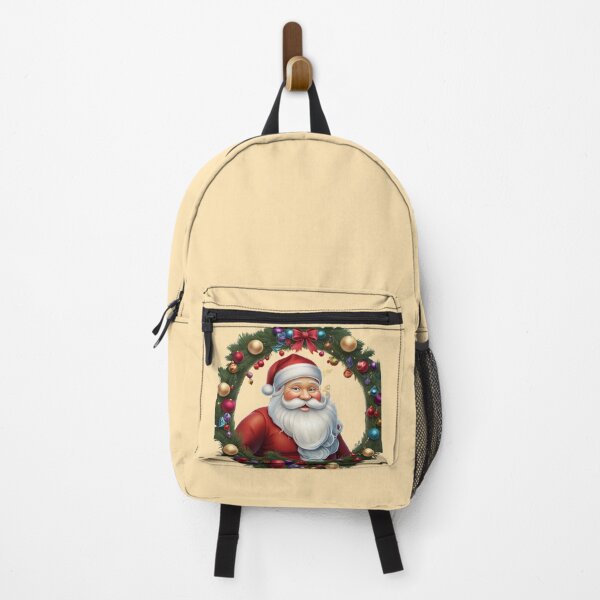 Item preview, Classic Santa in Christmas Wreath - Merry Christmas Santa Design designed and sold by PriyaMagic.