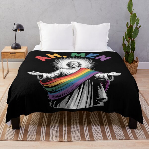 Item preview, Funny Lgbt Gay Pride Jesus Rainbow Flag Christian designed and sold by Zephyr6Dragon.