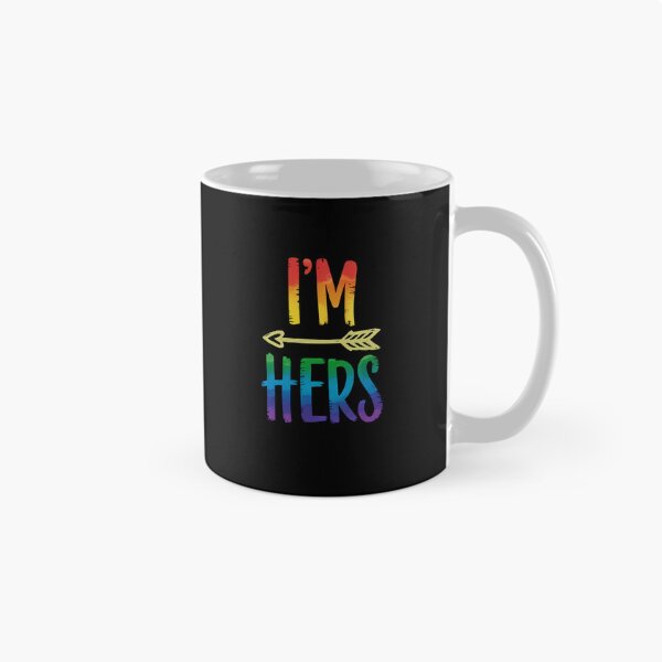Aperçu de l'œuvre Fierté LGBT Je suis elle Elle est à moi Couple lesbien Amant(e) assorti(e) créée et vendue par AmparoBoyle.
