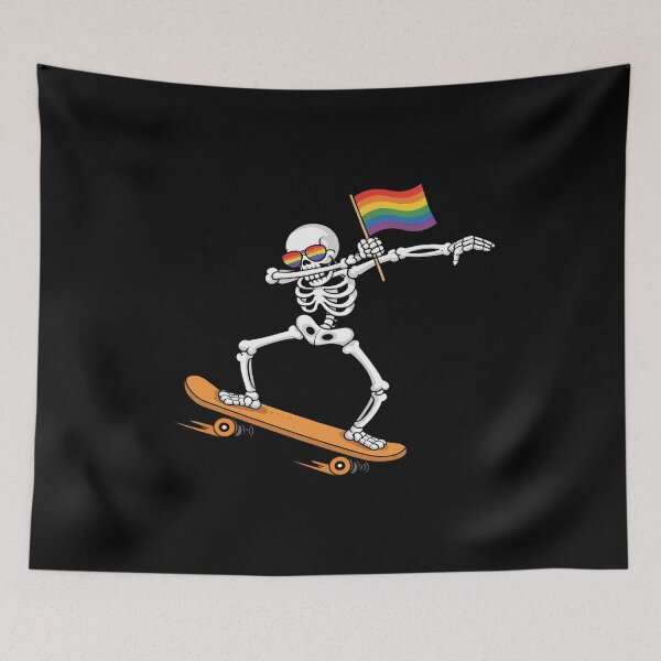 Item preview, LGBT Dab Skeleton Skateboard Costume Funny Halloween designed and sold by MinaReinger.
