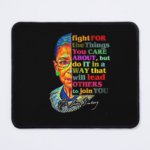 Item preview, Ruth Bader Ginsburg Colorful Fight Quote designed and sold by Ashackenna.