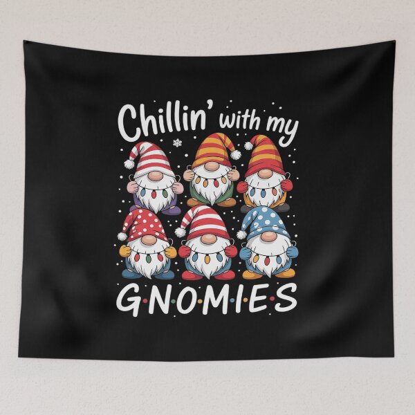 Item preview, Chillin' With My Gnomies Christmas Lights Gnomes Lover  designed and sold by lilLilaBatArt.
