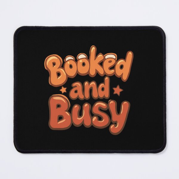 Item preview, Booked and Busy Trendy Book Lover Groovy Quote designed and sold by MotivAura.