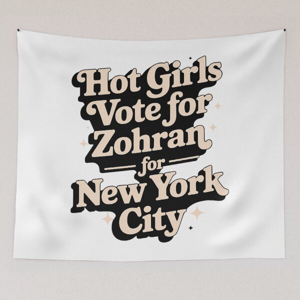 Item preview, Hot Girls vote For Zohran for New York City designed and sold by lamebee.