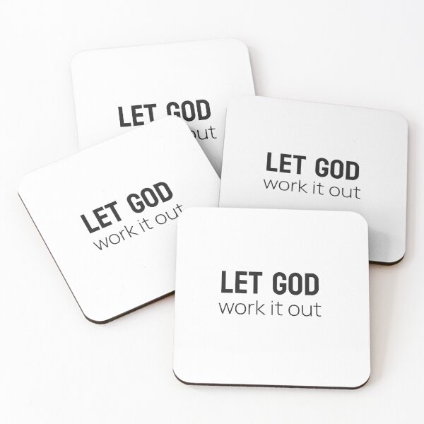 Item preview, LET GOD work it out designed and sold by Upspire (Uplifting + Inspiring) Designs.