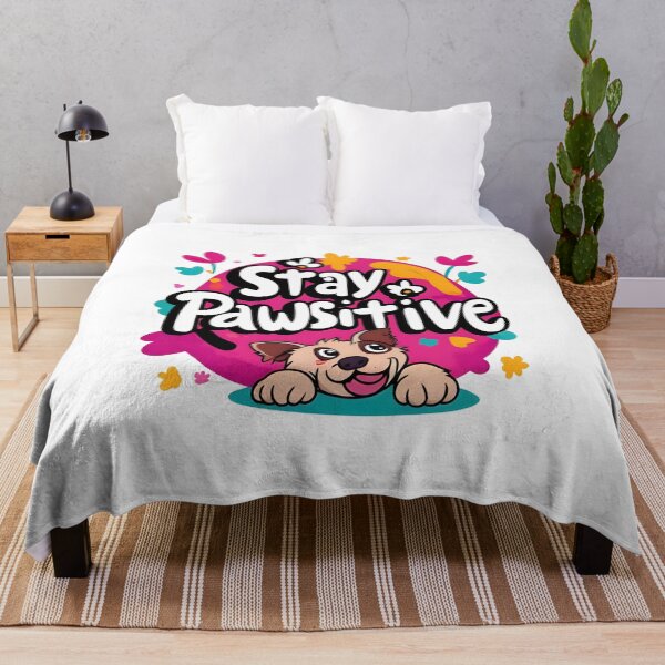 Item preview, Stay Pawsitive Motivational Dog Design designed and sold by flagshiptee.