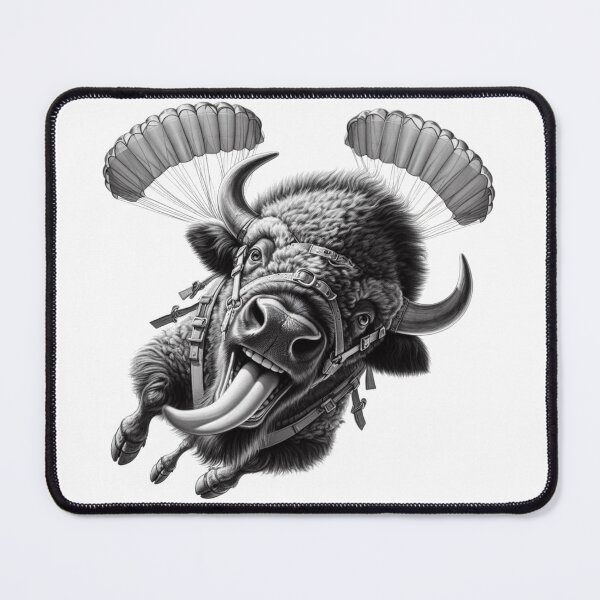 Item preview, “Bye, Son!” Funny Skydiving Bison Pun | Animal Adventure Humor Design designed and sold by JonelCrafts.