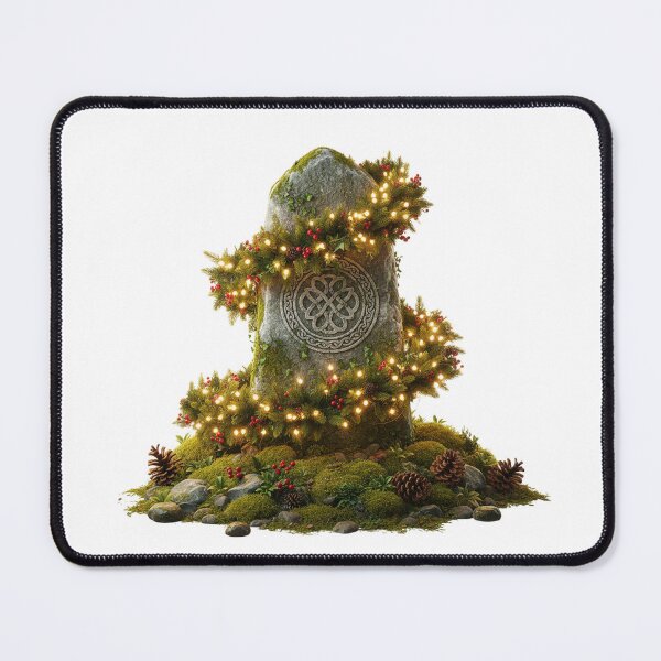Item preview, Celtic Yule Stone – Festive Winter Solstice Ornament designed and sold by CelticSoulShop.