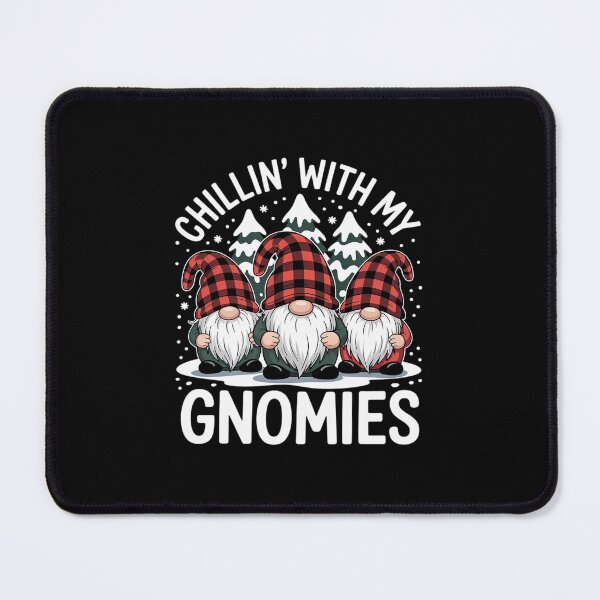 Item preview, Chillin' With My Gnomies Gnome Friend Christmas  designed and sold by lilLilaBatArt.
