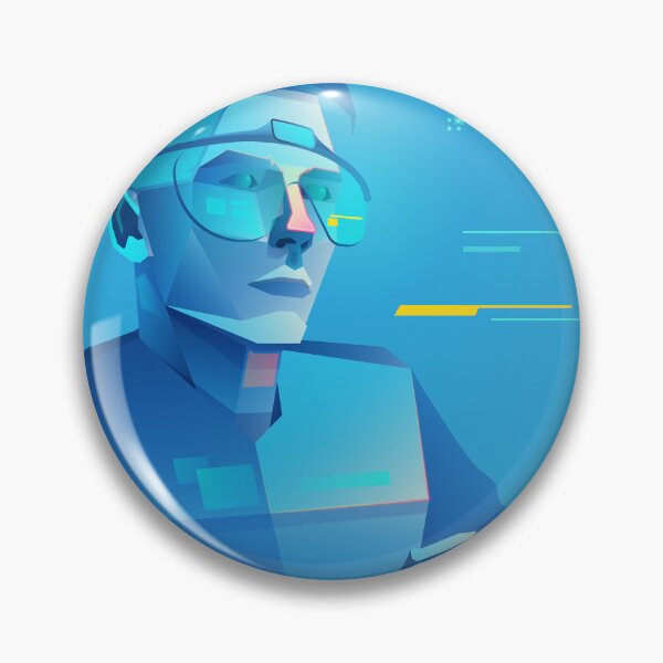 Item preview, concept of virtual reality or augmented reality, character design of tech user wearing smart glasses working in cyberspace presented with cyberpunk style designed and sold by NiamLab.
