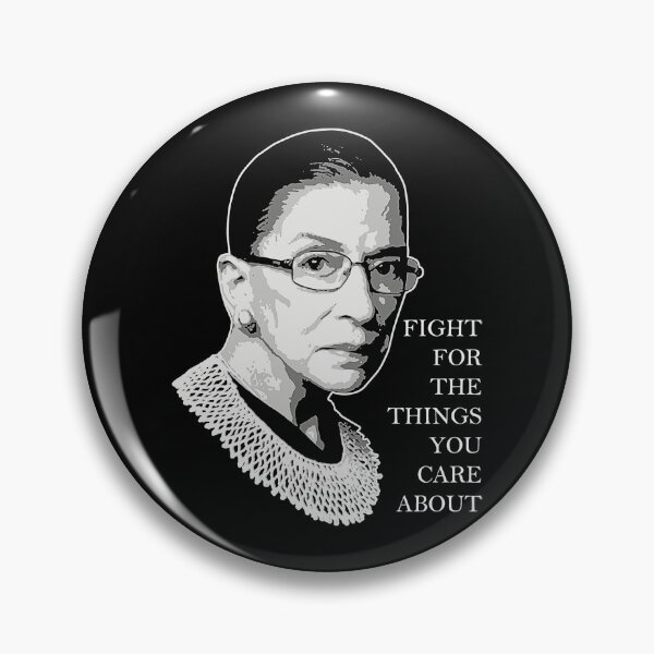 Item preview, Ruth Bader Ginsburg Black White Portrait designed and sold by Ashackenna.