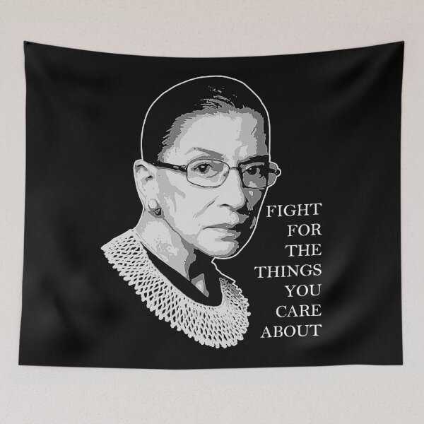 Item preview, Ruth Bader Ginsburg Black White Portrait designed and sold by Ashackenna.