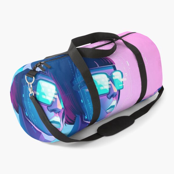 Item preview, concept of virtual reality or augmented reality, character design of sexy tech user wearing smart glasses working in cyberspace presented with cyberpunk style designed and sold by NiamLab.