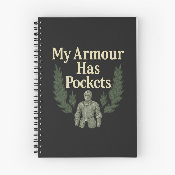 Item preview, My Armour Has Pockets • Funny Medieval Armour Quote designed and sold by fairmaiden7.