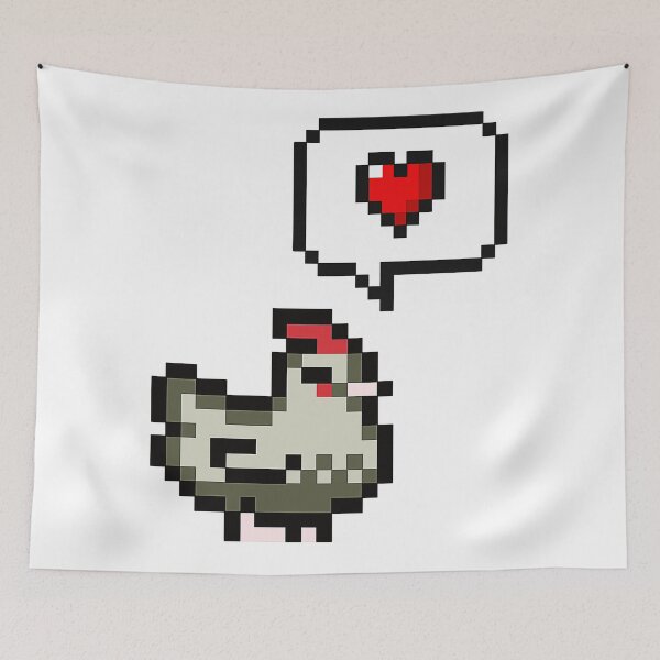 Item preview, Cute Chicken Pixel - Stardew Valley  designed and sold by Dorisate.