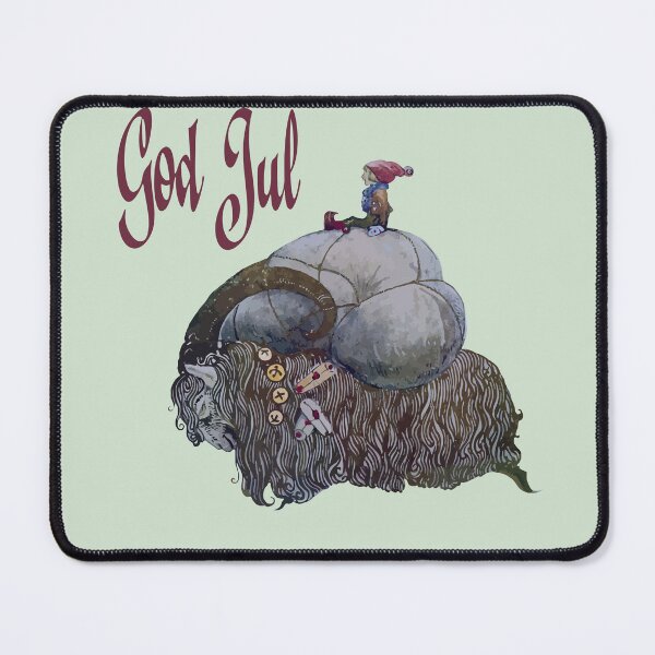 Item preview, God Jul Scandinavian Julbocken Yule Goat After John Bauer designed and sold by taiche.