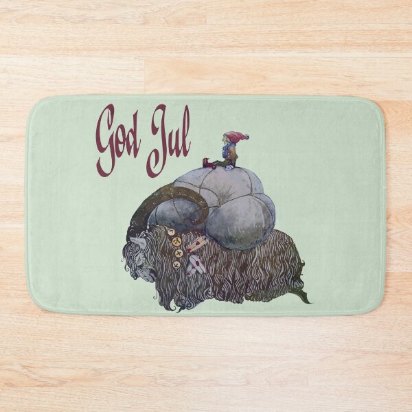 Item preview, God Jul Scandinavian Julbocken Yule Goat After John Bauer designed and sold by taiche.