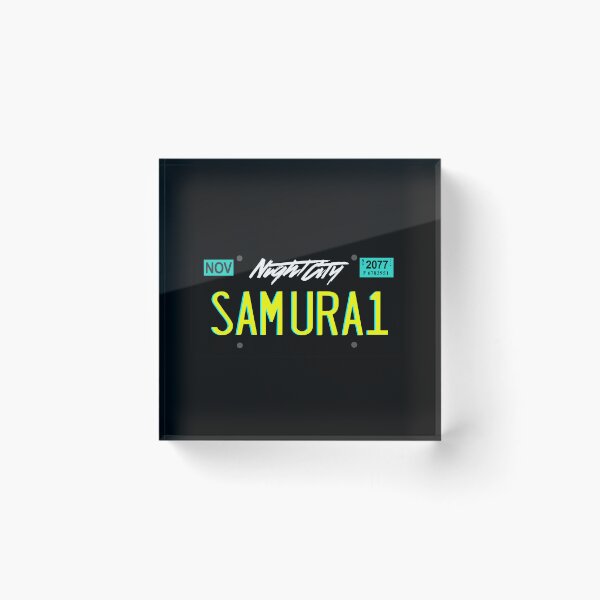 Item preview, Cyberpunk Licence plate Night City designed and sold by Harry Draws Straws.