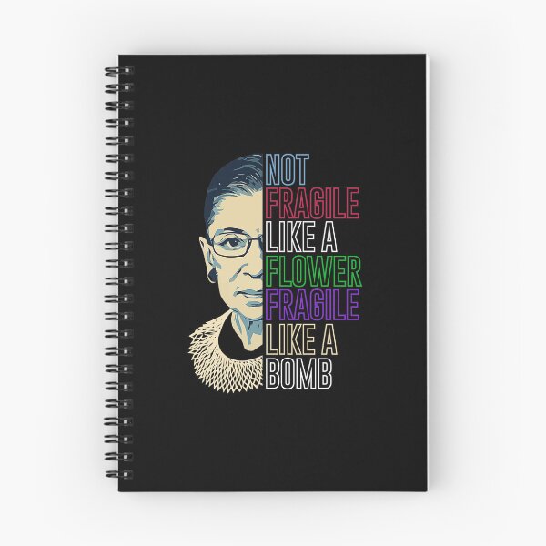 Item preview, Ruth Bader Ginsburg Flower Fragile Quote designed and sold by Ashackenna.