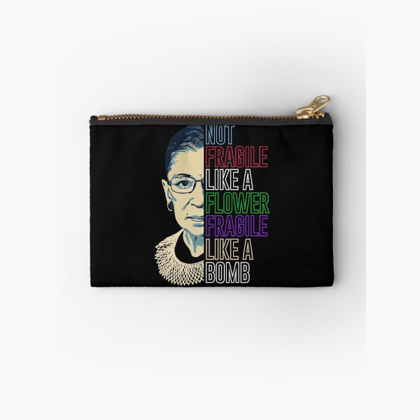 Item preview, Ruth Bader Ginsburg Flower Fragile Quote designed and sold by Ashackenna.