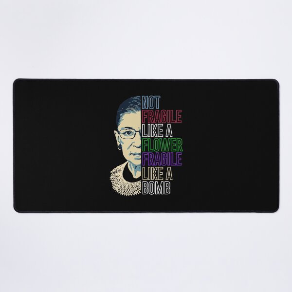 Item preview, Ruth Bader Ginsburg Flower Fragile Quote designed and sold by Ashackenna.