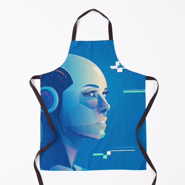 Item preview, concept of machine learning or deep learning, character design of sexy artificial intelligence playing with butterfly presented with cyberpunk style designed and sold by NiamLab.