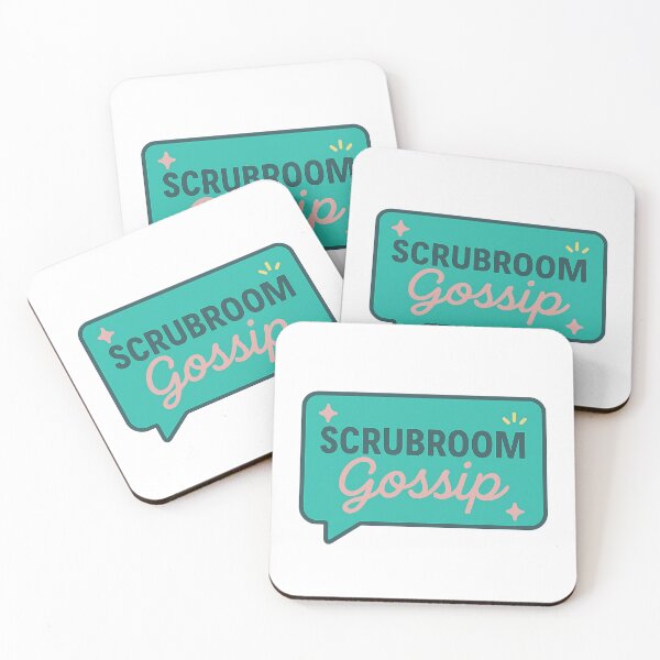 Item preview, ScrubRoomGossip – Funny Nurse Breakroom Humor Logo Sticker designed and sold by Vital Vibes.