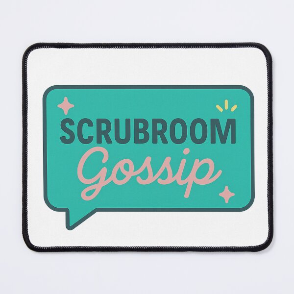 Item preview, ScrubRoomGossip – Funny Nurse Breakroom Humor Logo Sticker designed and sold by Vital Vibes.