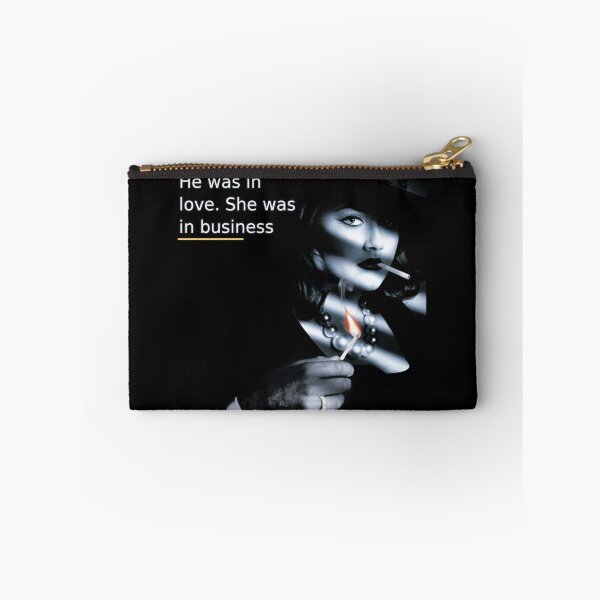 Item preview, He Was in Love. She Was in Business — Femme Fatale Noir designed and sold by Sanctum Icons.