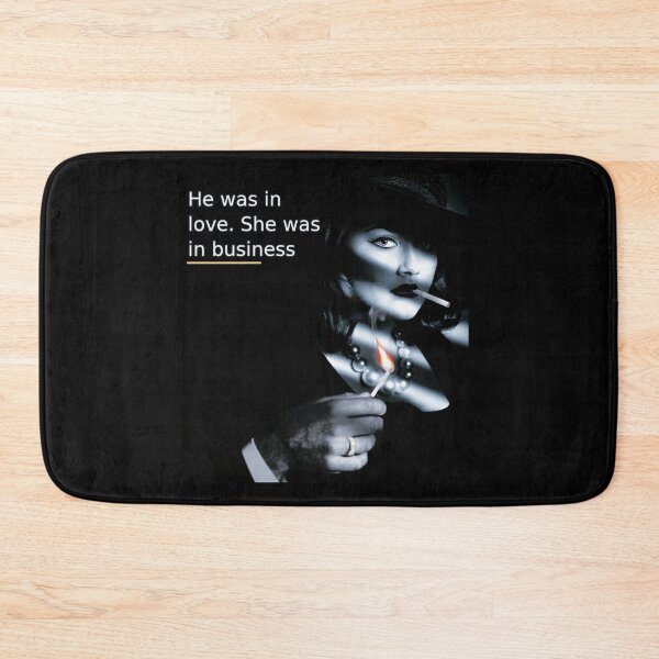 Item preview, He Was in Love. She Was in Business — Femme Fatale Noir designed and sold by Sanctum Icons.
